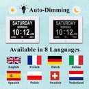 Digital Day Clock for Seniors – 7" Display 12 Alarms Ideal for Dementia & Memory Loss