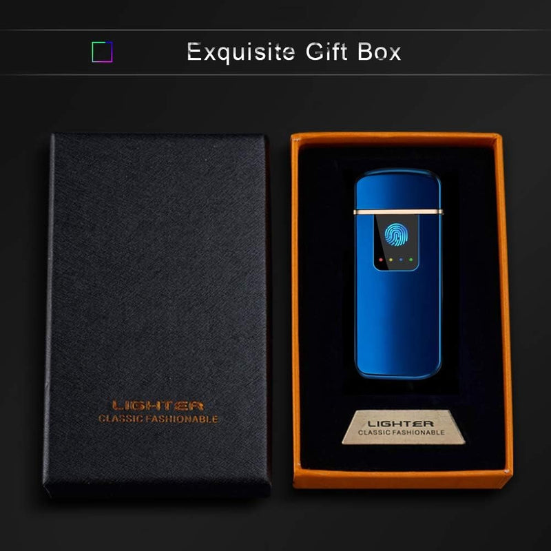 Smart USB Rechargeable Lighter – Touch Ignition & Windproof Design