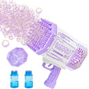 Rechargeable Bubble Gun – Bazooka Bubble Machine Toy for Kids