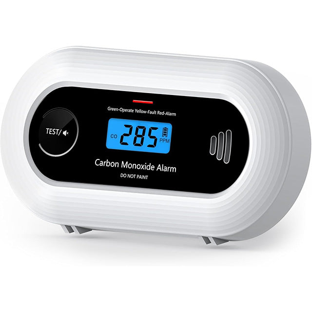 Carbon Monoxide Detector – 10-Year Battery CO Alarm with LCD