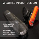 Ultra Bright USB Rechargeable Bike Light Set – Powerful Front Headlight & Rear Taillight