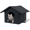 Indoor Outdoor Cat House – Enclosed Rainproof Sunproof & Coldproof Bed for Cats