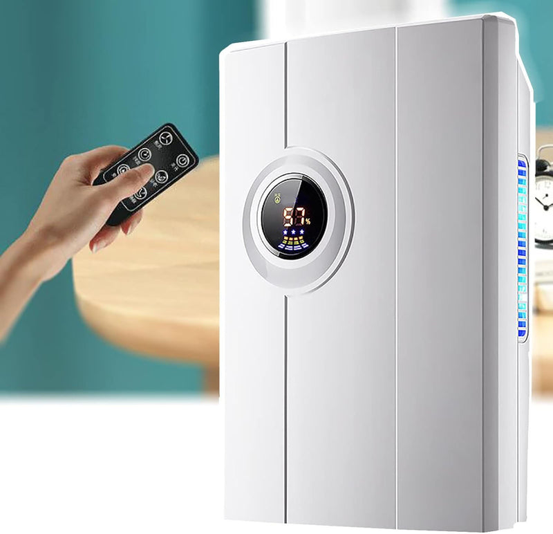 Smart Dehumidifier with Remote & LCD Display – 2.2L Quiet Home Air Purifier with Sleep Mode