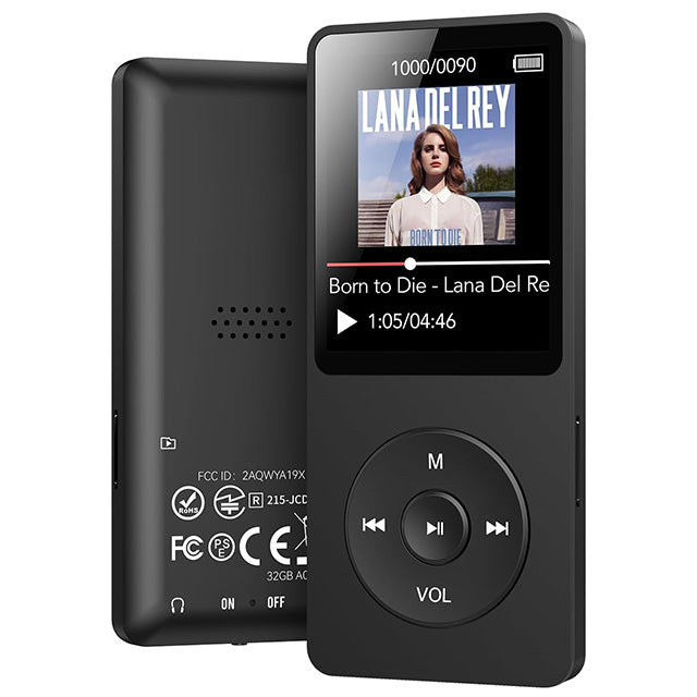 Rechargeable MP3 Player with Bluetooth 5.3 & Voice Recorder