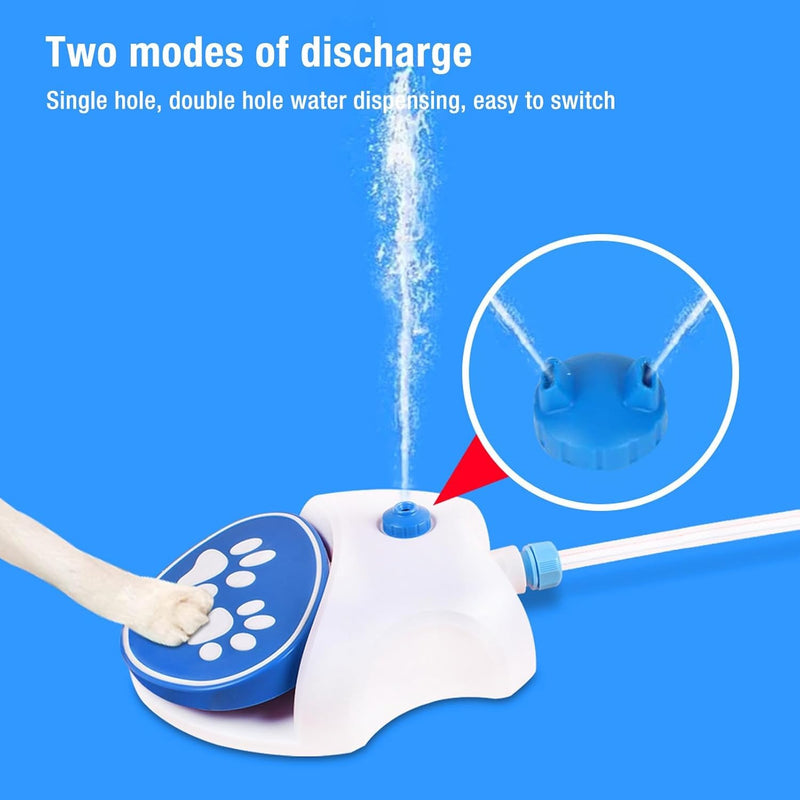 Step-On Dog Water Fountain – Paw-Activated Outdoor Dispenser