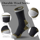 Merino Wool Socks – Premium Thermal Crew Socks Thick Insulated Winter Socks