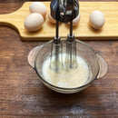 Manual Hand Crank Egg Beater – Stainless Steel Whisk with Ergonomic Handle