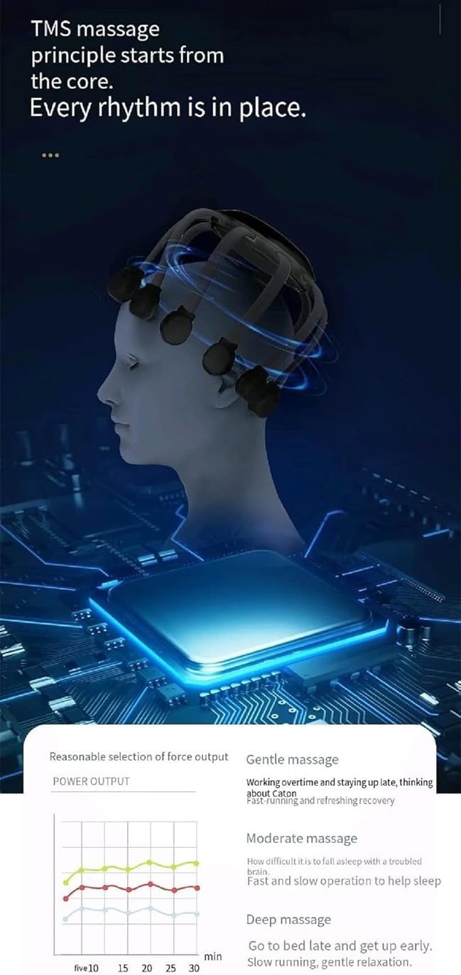 Ultra Electric Head Massager – Wireless with 10 Contacts & 4 Modes for Relaxation
