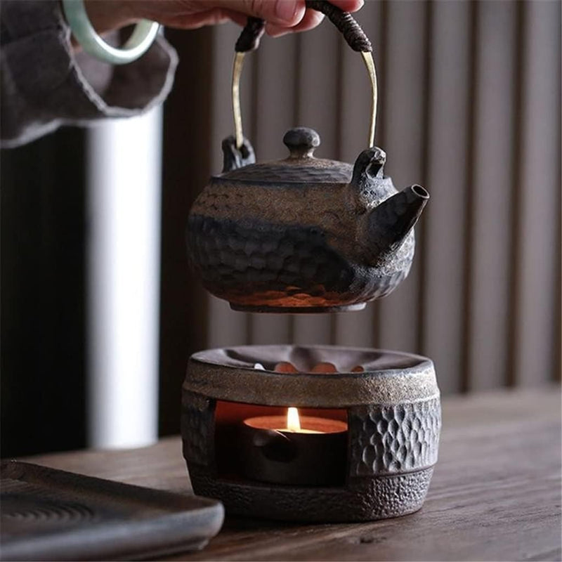 Japanese Style Tea Set – Ceramic Pottery Teapot with Cups