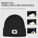 Bluetooth LED Beanie – Music Hat with Stereo Headphones for Running Hiking Jogging