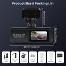4K Wifi Dashcam with Night Vision