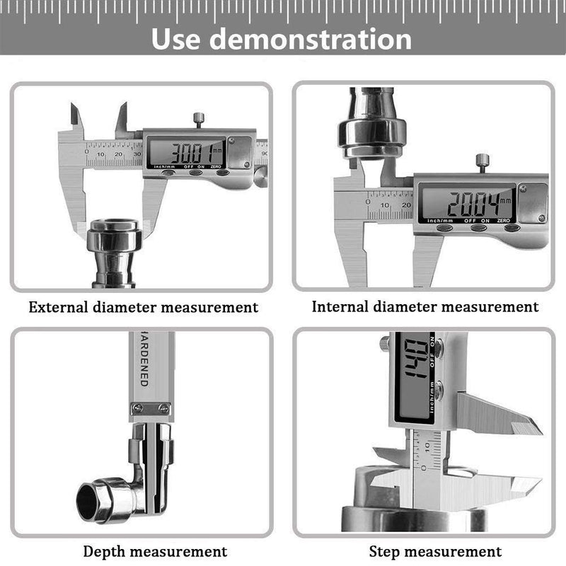 Digital Vernier Caliper – 150mm LCD Stainless Steel Gauge