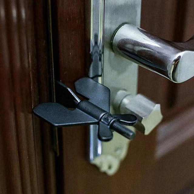 Portable Door Lock for Travel 2 Pieces – Heavy Duty Inside Door Latch for Home Hotel & Dorm