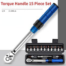 15PCS Torque Wrench Set – 1/4" Socket & Spanner Kit for Bike Repairs