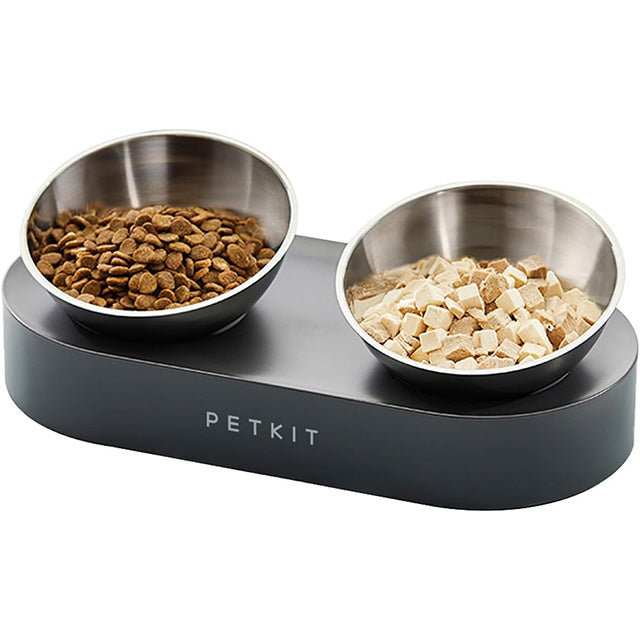 Dog & Cat Bowl with Elevated Stand - Stainless Steel & Easy to Clean
