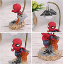 Spiderman Superhero Streetlight LED Desk Lamp – Resin Night Light for Kids