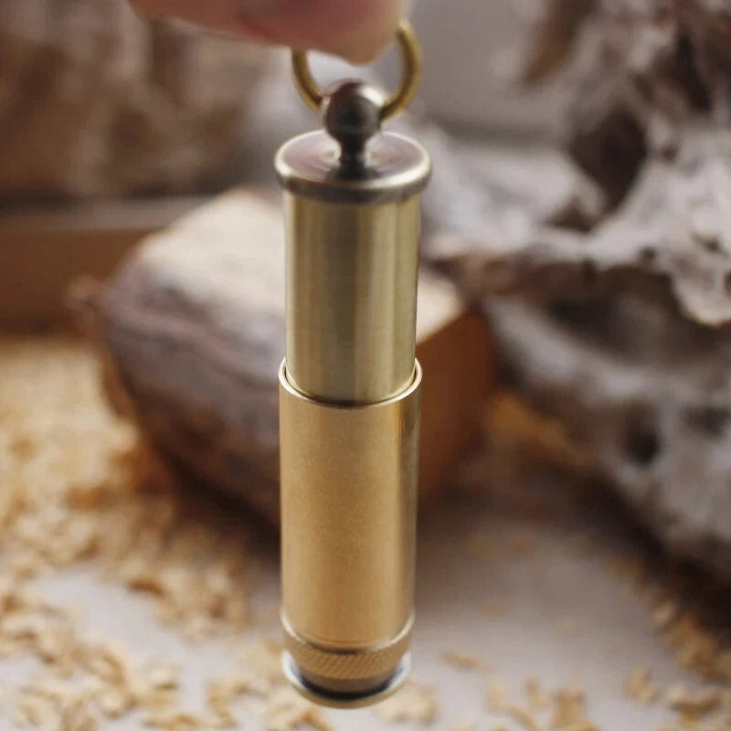 Brass Flint Fire Starter– Copper Trench Style Vintage Kerosene Lighter