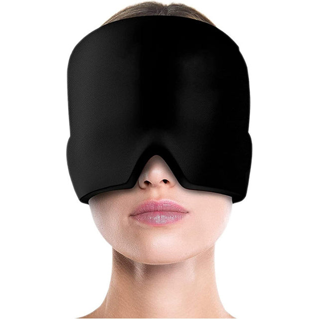 Hot and Cold Migraine Relief  – Head Mask Gel Pack for Headache Swelling Eye Relief