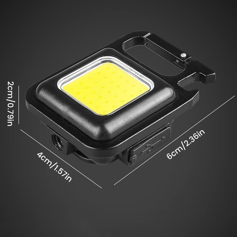 Mini LED Flashlight – Waterproof USB-C Rechargeable COB Keychain Torch 800LM