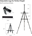 Adjustable Easel Stand – Aluminum Tripod for Painting & Display 22–66 Inch Height