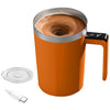 Auto Stirring Coffee Mug – 400ml Rechargeable Stainless Steel Cup