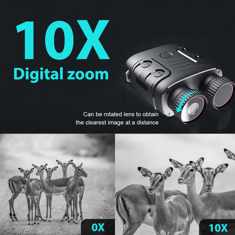 Infrared Night Vision Goggles – 1080P 10X Digital Zoom Binoculars