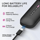 Rechargeable Travel Hair Straightener Brush – Portable Ionic Styling Brush