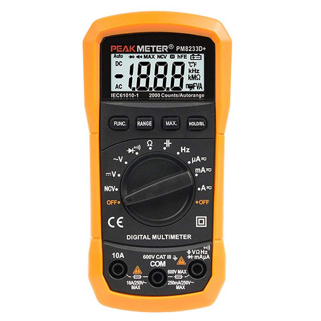 Digital Multimeter – High-Sensitivity Voltmeter & Ammeter for AC/DC Voltage Current Resistance & Continuity