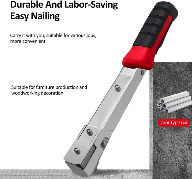 Hammer Tacker Staple Gun – Heavy-Duty Manual Stapler for Carpentry & Upholstery