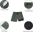 Swimming Shorts - 2-in-1 Breathable Quick Dry Shorts with Compression Lining