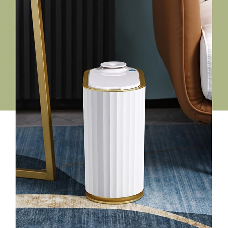 Smart Bathroom Trash Bin – Waterproof 7L Slim Motion Sensor Bin with Automatic Lid