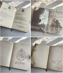 Harry Potter Vintage Leather Code-Lock Diary – Magic School Inspired Journal Notebook