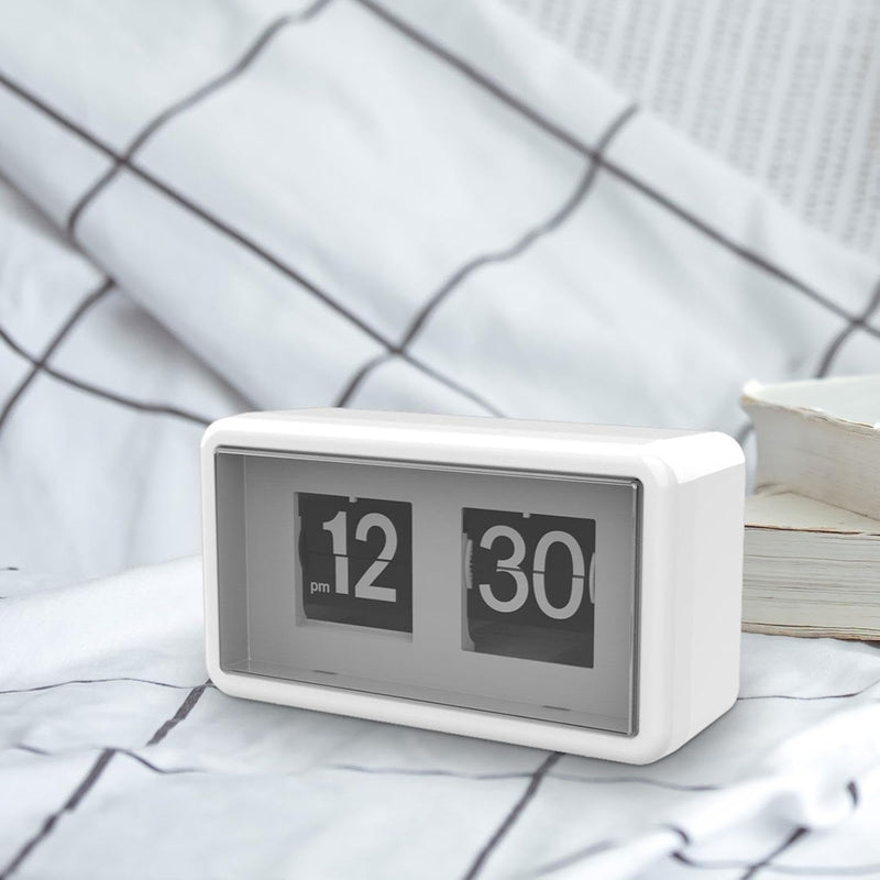 Retro Flip Clock – Silent Large Display Desk & Wall Clock for Home or Office