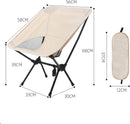 Portable Folding Camping Chair – Lightweight Mesh Outdoor Chair with Padded Seat & Back