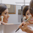3-Way 360 Degree Hanging Mirror – Adjustable Door Vanity for Makeup & Hair Styling