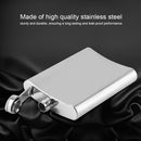 8oz Stainless Steel Hip Flask – Pocket Bottle for Liquor & Whiskey