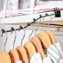 Adjustable Clothes Hanger Rack – Slim Sturdy No-Drill Wall Stand