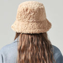 Women’s Faux Fur Bucket Hat – Warm Fuzzy Basin Hat for Cold Weather