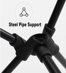 Portable Folding Camping Chair – Lightweight Mesh Outdoor Chair with Padded Seat & Back