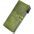 Genuine Leather Women’s Purse– Slim Bifold Clutch with RFID Blocking