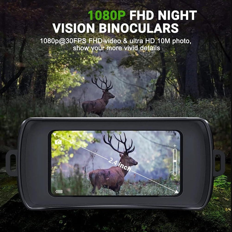 Infrared Night Vision Goggles – 1080P 10X Digital Zoom Binoculars