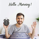 Rechargeable 4 Inch Twin Bell Analog Alarm Clock – Easy Set Luminous Stereoscopic Dial