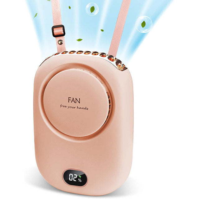 Portable Neck Fan – Hands-Free USB Rechargeable - 3 Speeds
