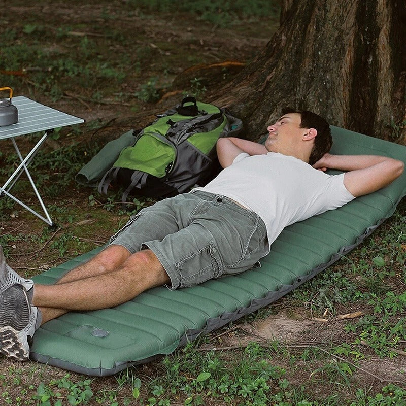 Ultralight Camping Air Mattress – Inflatable Sleeping Pad with Pump