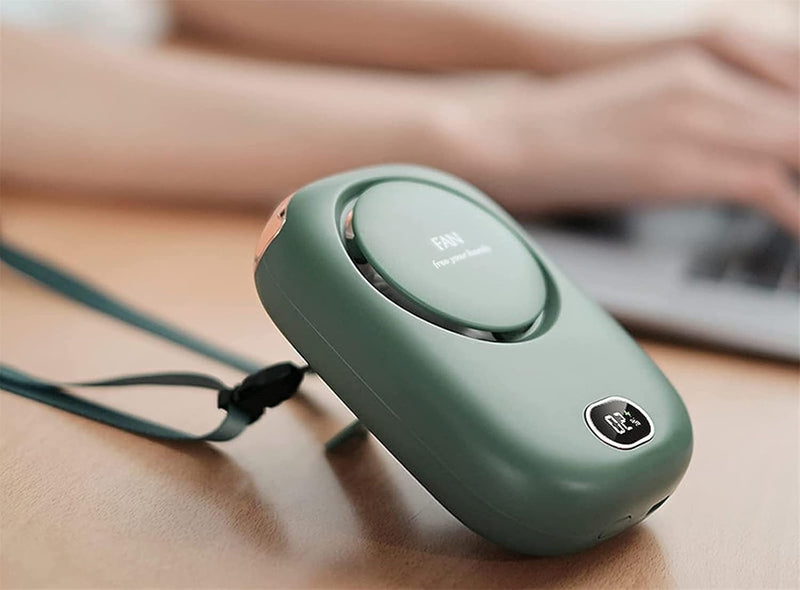 Portable Neck Fan – Hands-Free USB Rechargeable - 3 Speeds