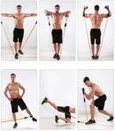 11 Piece Resistance Bands Set – Fitness Workout & Stretch Kit