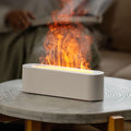 Flame Humidifier & Essential Oil Diffuser – USB 7-Color LED Fireplace Effect for Home & Bedroom