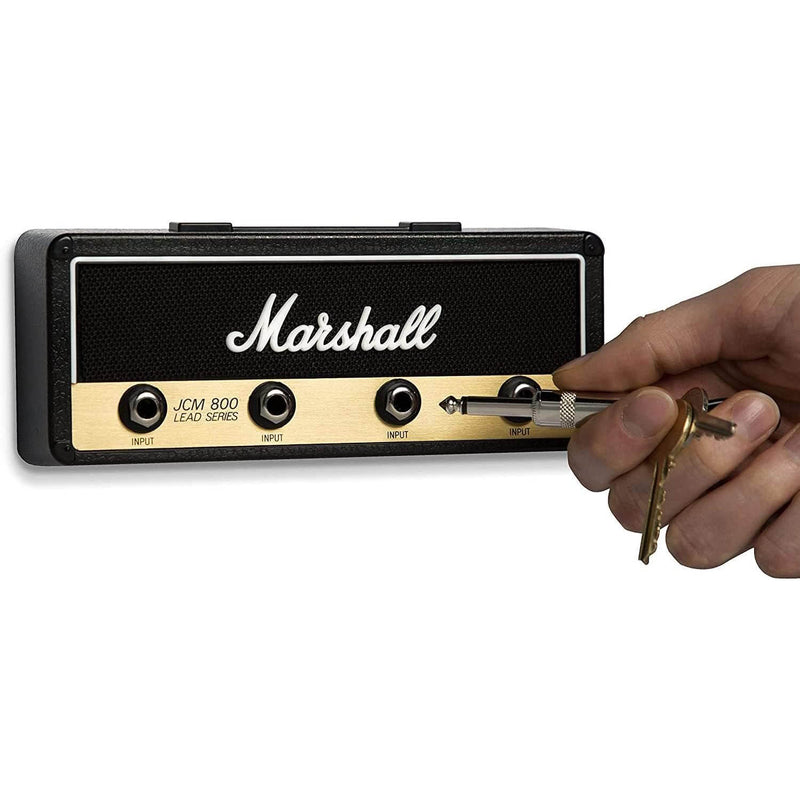 Guitar Amp Key Holder – Wall-Mounted Key Rack with 4 Guitar Plug Keychains