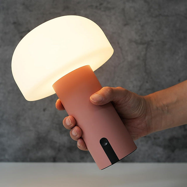 Rechargeable Mushroom Table Lamp – Waterproof with Touch-Dimmable LED Light