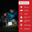 Solar Inflatable LED Camping Lantern – Portable Waterproof Emergency Light for Hiking